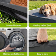 i.Pet Dog Bed XL Water-resistant Egg Crate Foam Orthopedic Pet Mat Grey