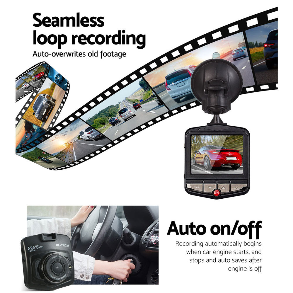 UL-tech Dash Camera 1080P 2.4" Front View,UL-tech Dash Camera 1080P 2.4" Front View Cam Car Video Recorder DC-RLDV-200-NEW-BK