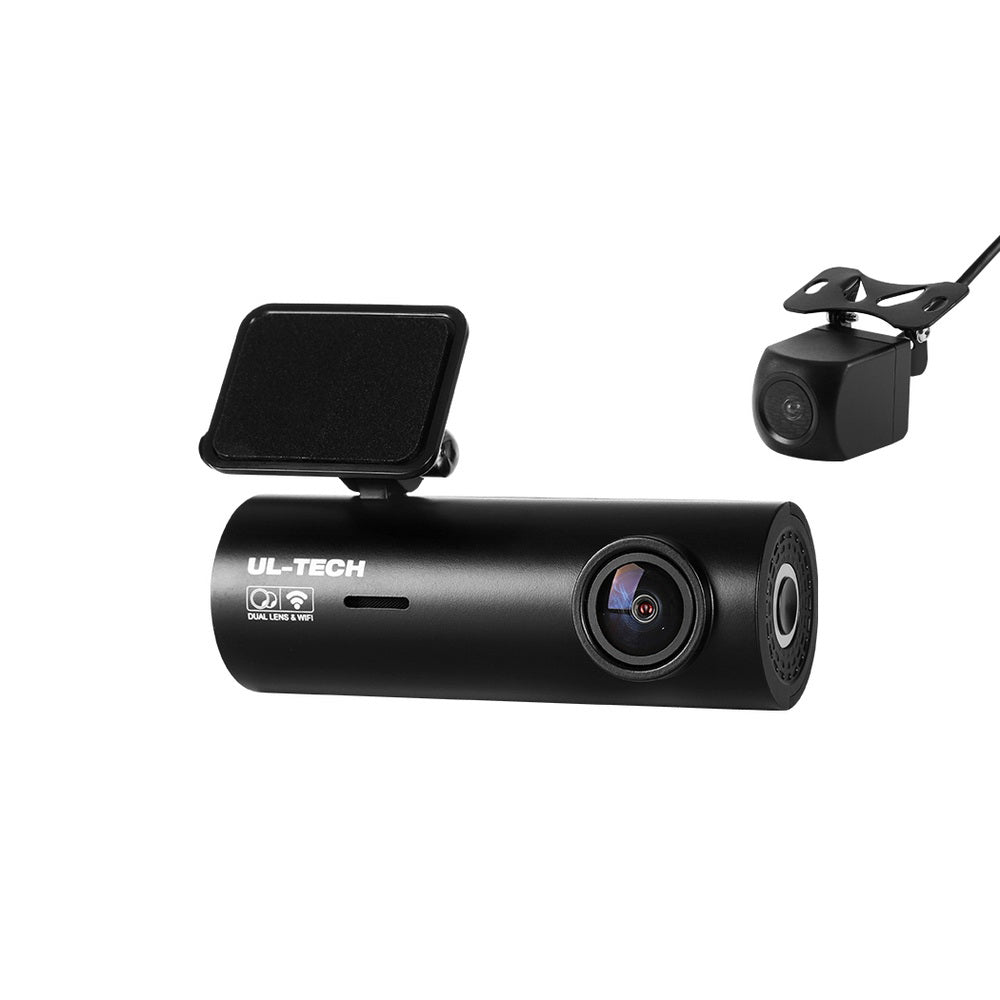 UL-tech Dash Camera 4K Hidden Front Rear WiFi DC-RLDV-G110-BK