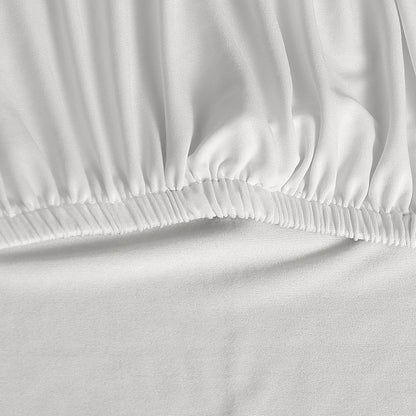 Artiss Dining Chair Covers 6x Slipcovers Spandex Stretch Banquet Wedding White DCOVER-SPAN-6PC-WH
