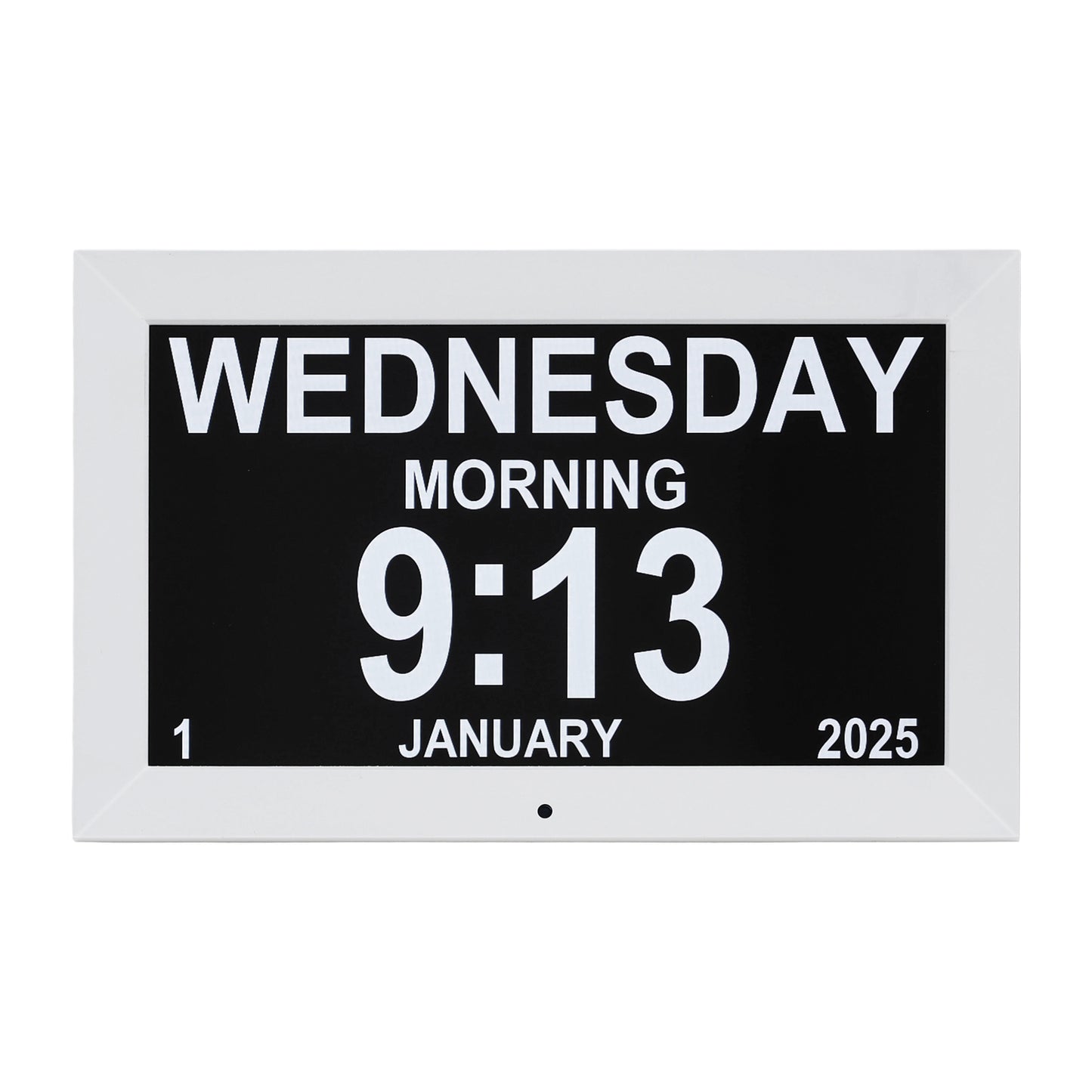 Artiss 10" Digital Day Clock Alarm Calendar Dementia Date Week Desk Clocks White DDC-10INCH-WH