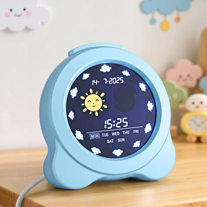 Artiss 3.8" Digital Day Clock Calendar Alarm LCD Display Blue DDC-38INCH-BU