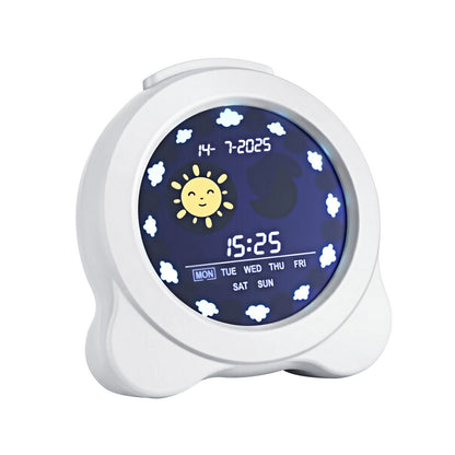 Artiss 3.8" Digital Day Clock Calendar Alarm LCD Display White DDC-38INCH-WH