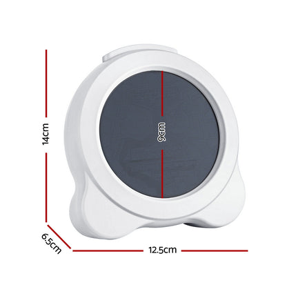Artiss 3.8" Digital Day Clock Calendar Alarm LCD Display White DDC-38INCH-WH