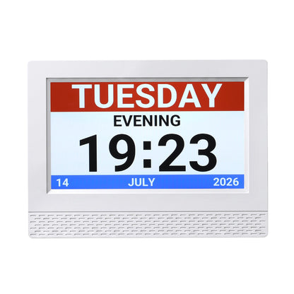 Artiss 7" Smart Digital Clock Calendar HD IPS Touchscreen Weather Photo Frame