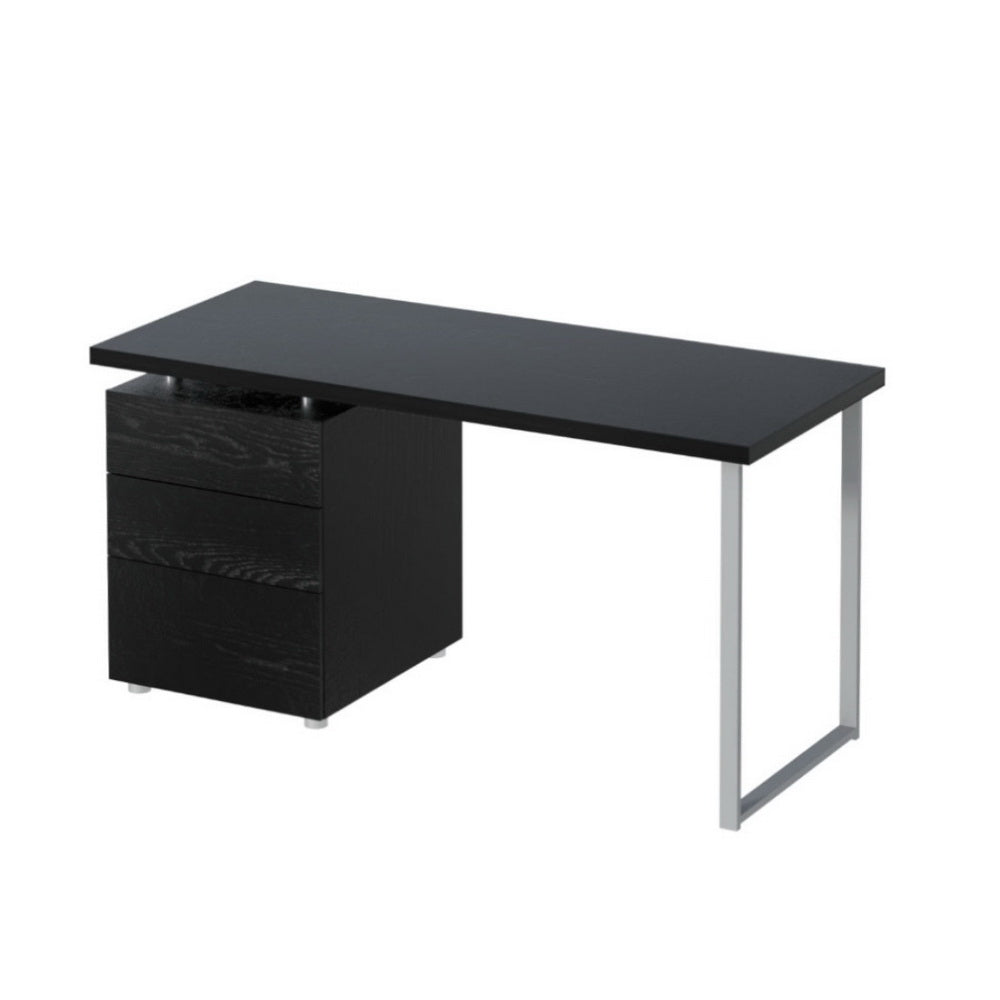 Artiss Computer Desk Drawer Black 140CM DESK-140M-BK-AB