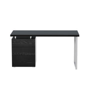 Artiss Computer Desk Drawer Black 140CM DESK-140M-BK-AB