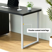 Artiss Computer Desk Drawer Black 140CM DESK-140M-BK-AB