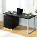 Artiss Computer Desk Drawer Black 140CM DESK-140M-BK-AB