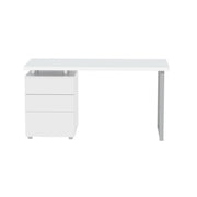 Artiss Computer Desk Drawer White 140CM DESK-140M-WH-AB