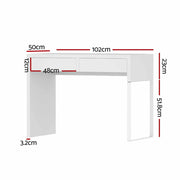 Artiss Computer Desk Drawer White DESK-2-DRAWER-WH
