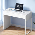 Artiss Computer Desk Drawer White DESK-2-DRAWER-WH