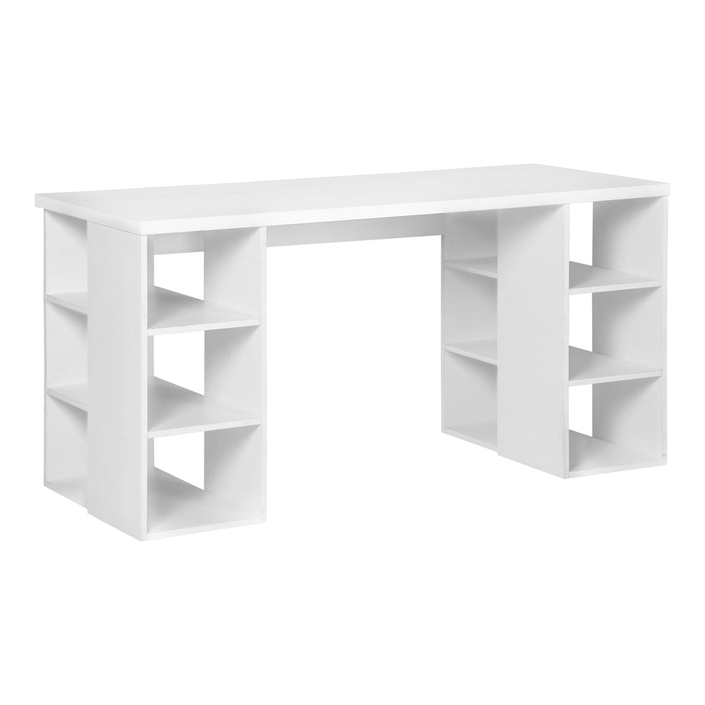 Artiss Computer Desk Bookshelf White 150CM DESK-SHEF-150-WH-AB
