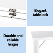 Artiss Computer Desk Bookshelf Wall Mount White DESK-WALL-WH