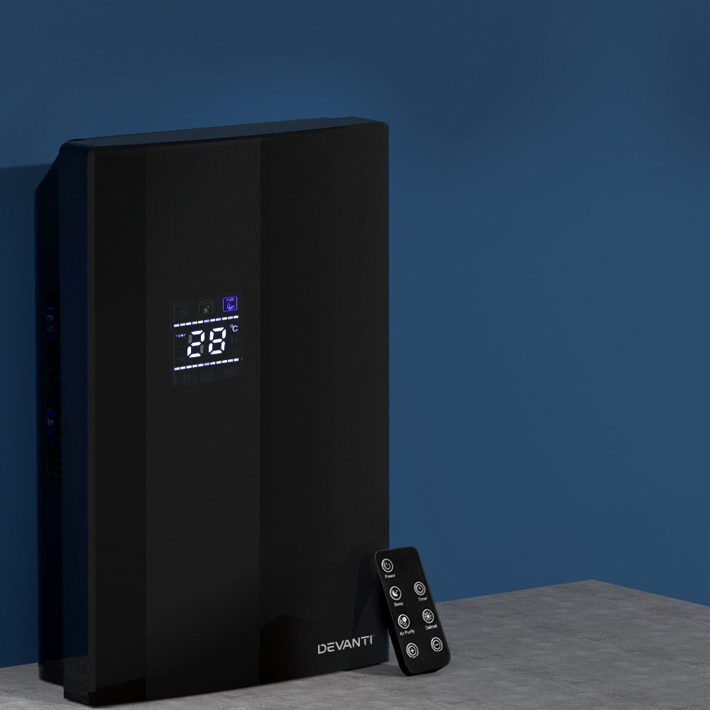Devanti Dehumidifier 2L Air Purifier Black DH-002-BK