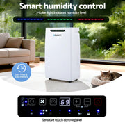 Devanti 16L Dehumidifier Portable Air Dryer Moisture Absorber 5.5L Water Tank Home DH-B-16L-WH