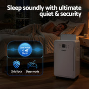 Devanti 50L/Day Dehumidifier Home Air Dryer Mould Moisture 8.5L Tank DH-B-50L-WH