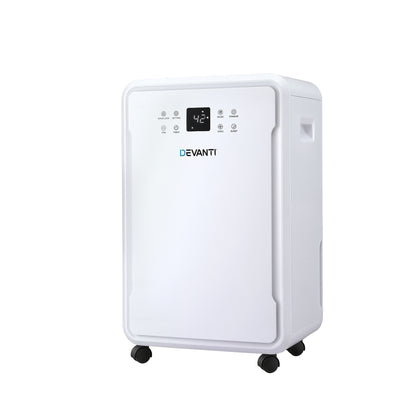 Devanti 50L/Day Dehumidifier Home Air Dryer Mould Moisture 8.5L Tank DH-B-50L-WH