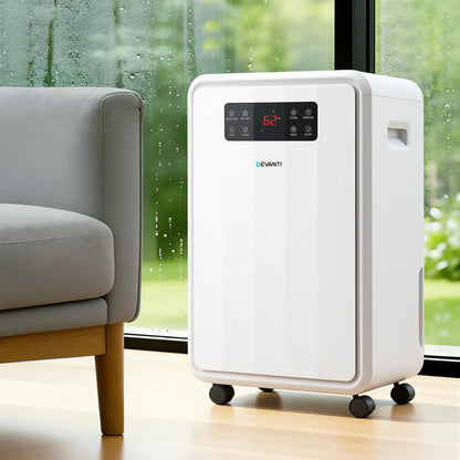 Devanti 70L Dehumidifier Commercial Moisture Absorber Air Dryer 8.5L Water Tank DH-B-70L-WH