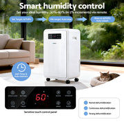 Devanti 70L Dehumidifier Commercial Moisture Absorber Air Dryer 8.5L Water Tank DH-B-70L-WH