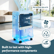 Devanti 70L Dehumidifier Commercial Moisture Absorber Air Dryer 8.5L Water Tank DH-B-70L-WH