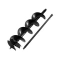 Giantz Post Hole Digger Auger Drill Bit 200mm with 80cm Extension Shaft Black DI-AUG200-N-BLD