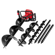 Giantz Post Hole Digger Petrol Motor Drill Extension Auger Bits Kits DI-EE-N-RDBK-KIT