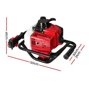 Giantz Post Hole Digger Motor Only Engine Petrol Red DI-EE-OV-N-RDBK