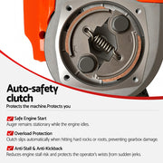 Giantz Post Hole Digger Motor Only Engine Petrol Red DI-EE-OV-N-RDBK