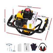 Giantz Post Hole Digger Motor Only Petrol Engine Yellow DI-EE-OV-N-YE