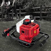 Giantz Post Hole Digger Motor Only Petrol Engine Red DI-EE-RDBK