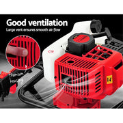 Giantz Post Hole Digger Motor Only Petrol Engine Red DI-EE-RDBK
