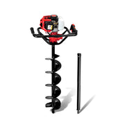 Giantz Post Hole Digger 200mm Petrol Drill Extension Bits Auger DI-EE-RDBK-AUG200
