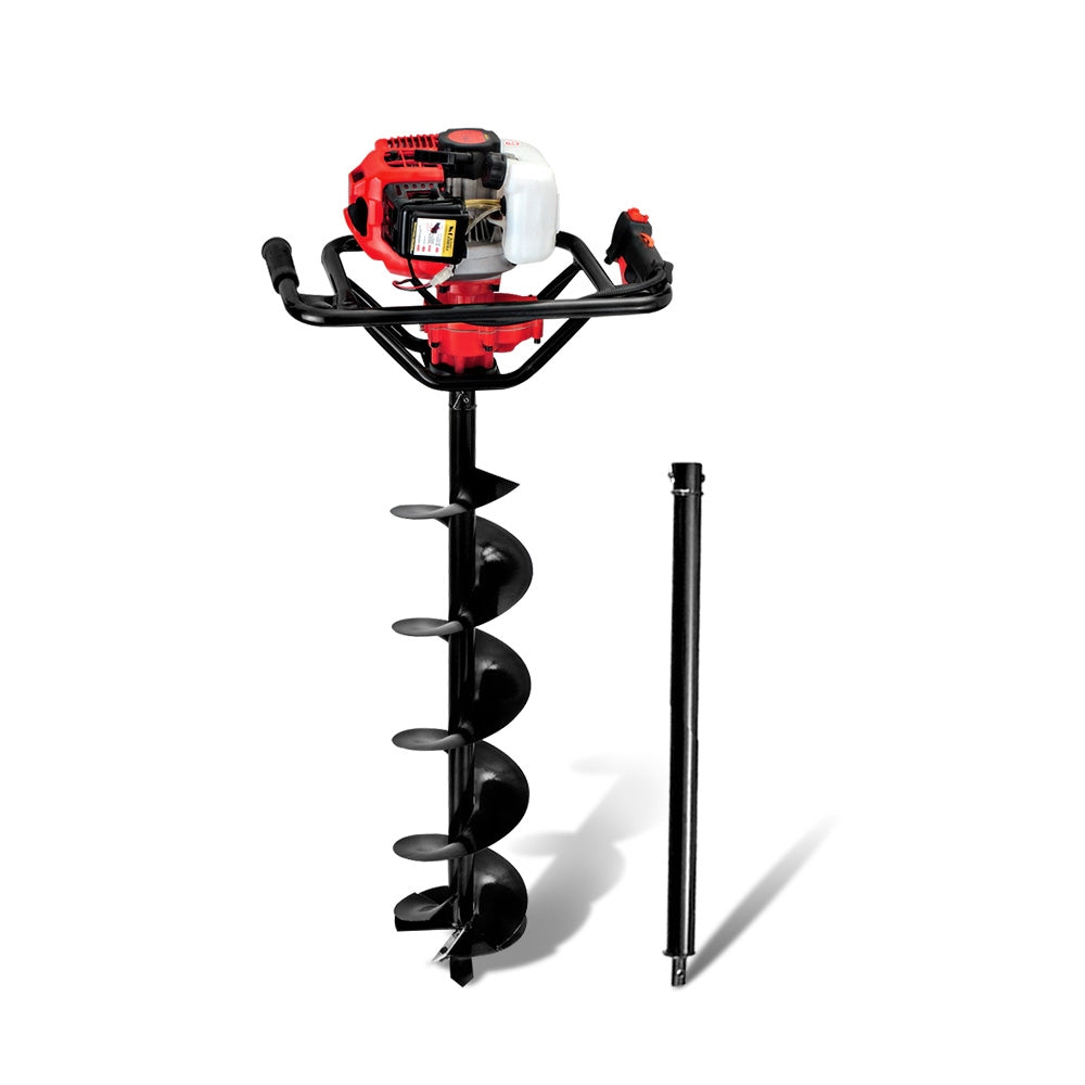 Giantz Post Hole Digger 200mm Petrol Drill Extension Bits Auger DI-EE-RDBK-AUG200