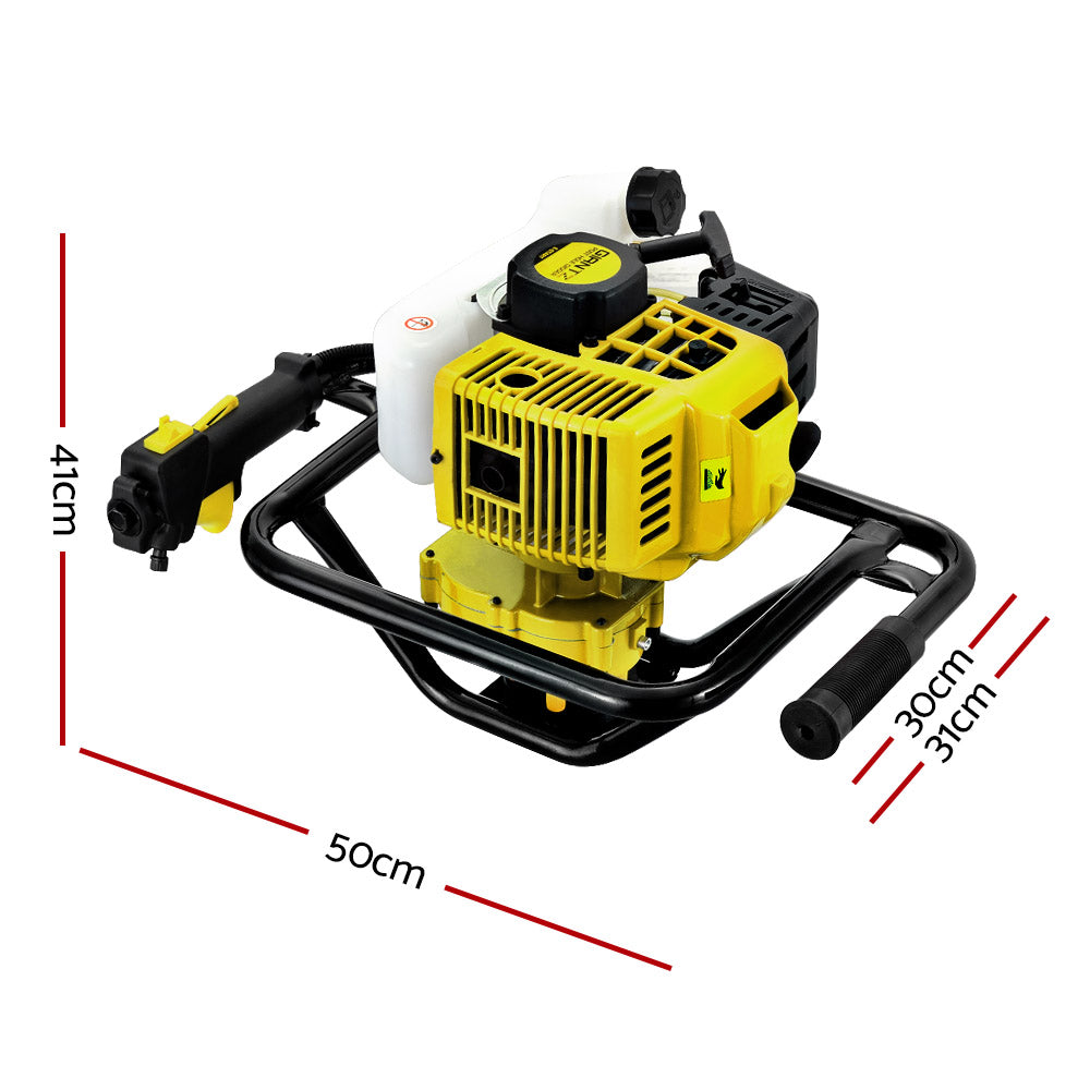 Giantz Post Hole Digger Motor Only Petrol Engine Yellow DI-HJ-YE-ES88