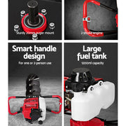 Giantz Post Hole Digger Petrol Motor Drill Extension Auger Bits Kits DI-SF-N-RDBK-KIT