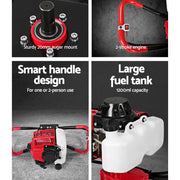 Giantz Petrol Post Hole Digger Motor Only Engine Red DI-SF-OV-N-RDBK