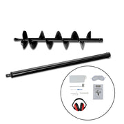 Giantz Post Hole Digger 200mm Petrol Drill Extension Bits Auger DI-SF-RDBK-AUG200