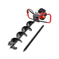Giantz Post Hole Digger 200mm Petrol Drill Auger Extension Bits DI-ST-N-RDBK-AUG200