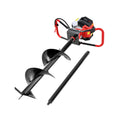 Giantz Post Hole Digger 300mm Petrol Drill Auger Extension Bits DI-ST-N-RDBK-AUG300