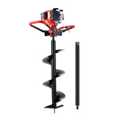 Giantz Post Hole Digger 300mm Petrol Drill Auger Extension Bits DI-ST-N-RDBK-AUG300