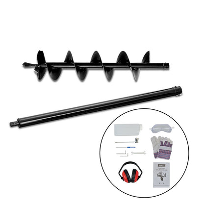 Giantz 66CC Post Hole Digger 200mm Petrol Drill Extension Auger Bits DI-ST-RDBK-AUG200