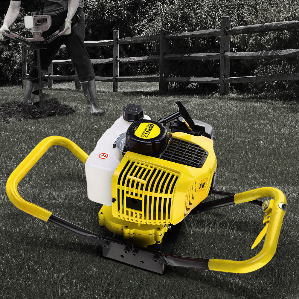 Giantz 80CC Post Hole Digger Motor Only Petrol Engine Yellow DI-SVFV-YE