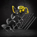 Giantz 80CC Petrol Post Hole Digger Auger Extension Bits Kits DI-SVFV-YE-KIT