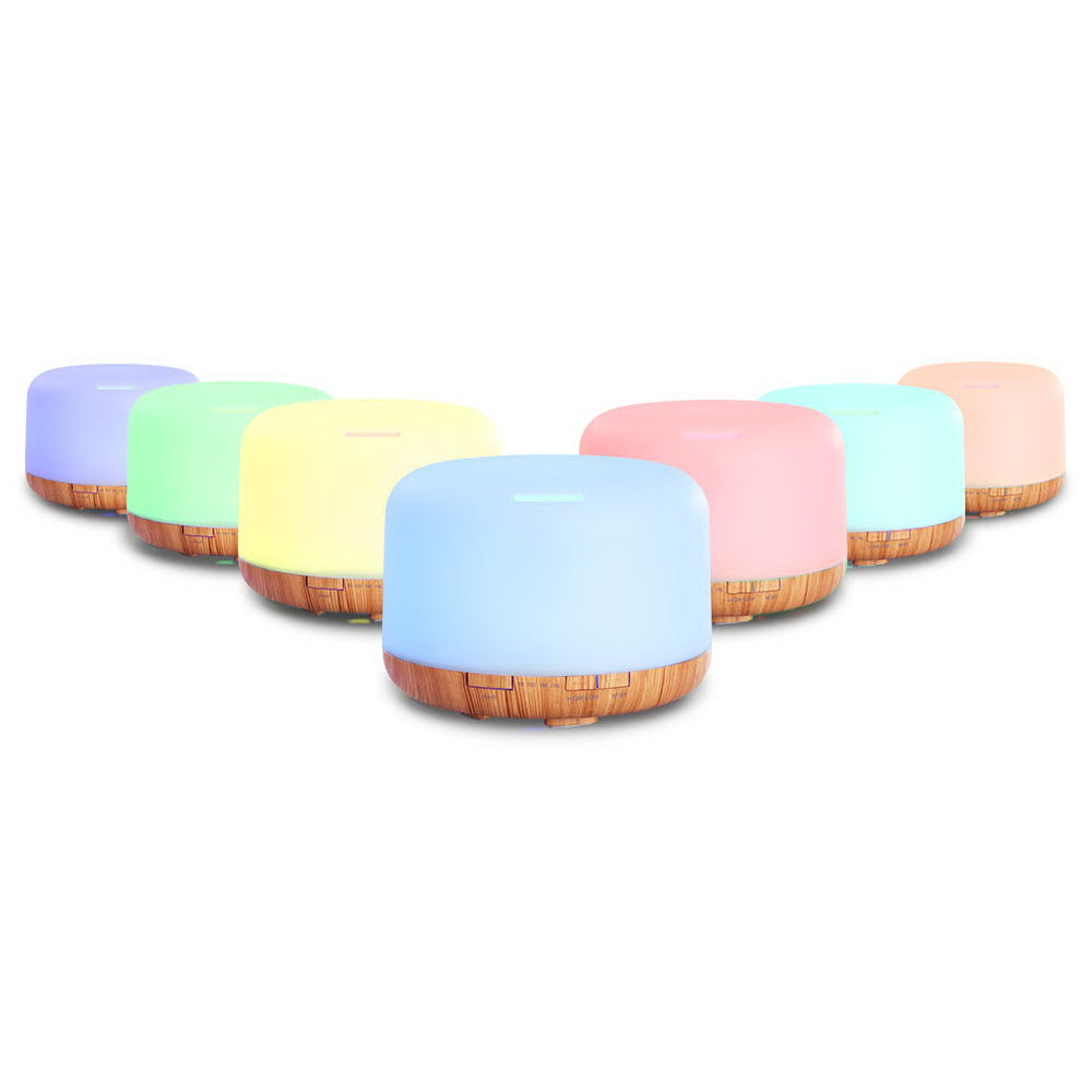 Devanti Aroma Diffuser Aromatherapy Humidifier 500ml DIFF-202LW-LW