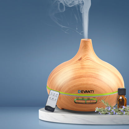 Devanti Aroma Diffuser Aromatherapy Humidifier 300ml DIFF-307-LW