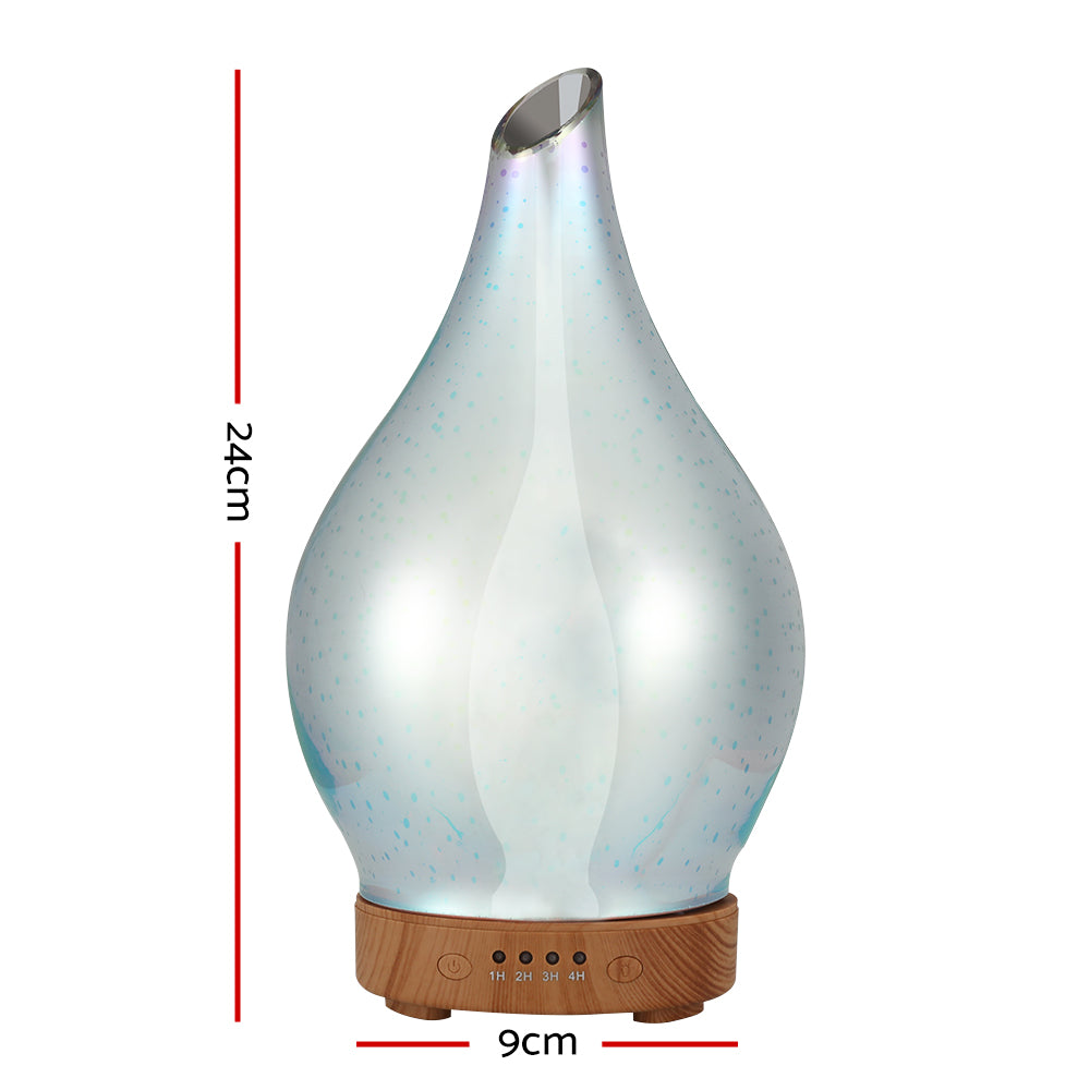 Devanti Aroma Diffuser Aromatherapy Humidifier 3D 100ml DIFF-3D020-LW