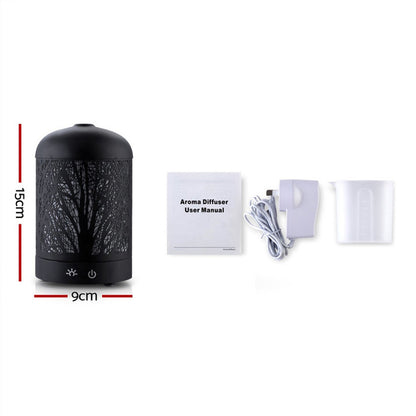 Devanti Aroma Diffuser Aromatherapy Black 160ml DIFF-802T-BK