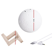 Devanti Aroma Diffuser Aromatherapy Moon Lamp 880ml DIFF-88A-YE