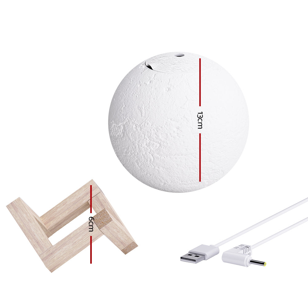Devanti Aroma Diffuser Aromatherapy Moon Lamp 880ml DIFF-88A-YE